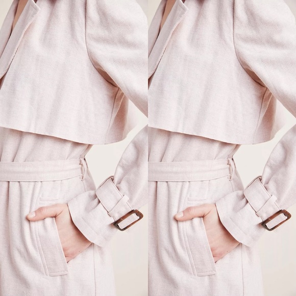 Anthropologie Blush Trench Coat - Picture 4 of 10